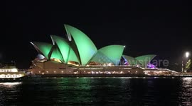 Sydney Opera House turns green for St Patrick's Day