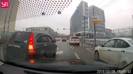 Accident: Black Honda Hits off Left Side of a Vehicle Resulting in Damage