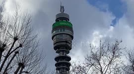 BT Tower displays a Happy St Patrick’s Day message as the day is celebrated around the world