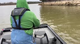 Terry catches another fish for dinner! We love spending time fishing for Crappie in TN