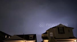 US: Lightning Storms Light Up Skies As Severe Weather Rolls Across Texas 2