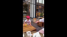 Hilarious toddler fail: Boy half-heartedly spills drink but goes all-in on full spill with purposeful pour