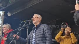 'Gary Lineker was right' - MP Jeremy Corbyn addresses anti-racism demonstration in London