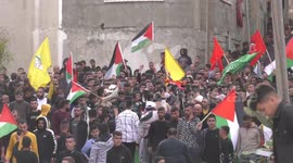 ourners carry the body of Palestinian Yazan Khasib who was killed by Israeli forces during his funeral, in the West Bank city of Tulkarm