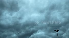 Dynamic clouds in Moore, Oklahoma time lapse, with birds too!