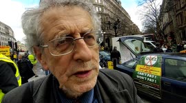 Piers Corbyn shares thoughts on MP Andrew Bridgen's speech, discusses vaccine damages during ULEZ demonstration