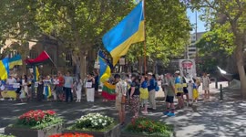 Stand with Ukraine rally in Sydney, Australia