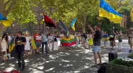 Stand with Ukraine rally in Sydney, Australia