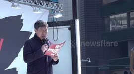 Protest against South Korea's diplomatic policy toward Japan in Seoul, South Korea