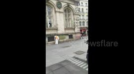 France: Public Buildings In Lyon Vandalized During Pension Reform Strikes