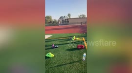 Pregnant woman defied critics to run five-minute mile ONE MONTH before due date
