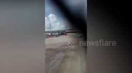Preparando a decolagem para poder voar, muito top andar de avião