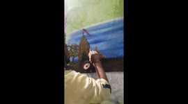 Artist displays wall paintings of Lord Jagannath temple in wedding ceremony