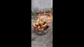 Smokeless Fire Pit    Round outdoor metal garden wood burning  fire pit in India