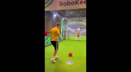 Do you think you could beat this robot goalkeeper capable of world-class saves?