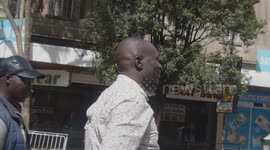 Opposition allied protesters get ready to engage the police in Nairobi's central business district on 20th March, 2023