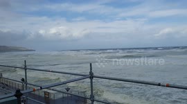 Wild Waves At St Clair Beach Dunedin