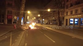 France: Mar 20 – Pension Reform Protesters Set Fire To Streets In Lyon