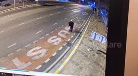 Teenagers throw Molotov cocktail at innocent couple they 'mistook for rival gang members'