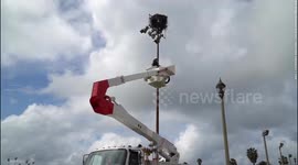 Osprey rescued after getting tethered to nest - by discarded fishing line