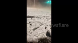 Storm unleashes ping pong-sized hailstones onto southwest China