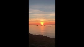The most perfect Cornish sunset ever