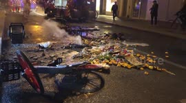 France: Mar 20 – Damage Left On Streets Of Paris After Pension Reform Protests