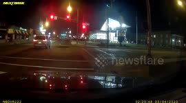 Two Drivers Violate the Traffic Signal Endangering Others in the Process