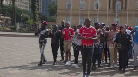 Pro-Opposition Protests in central business district of Nairobi, Kenya