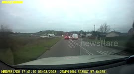 Close Call: Van Tailgating Tries a Dangerous Overtake Nearly Resulting in a Crash