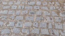 Calçada de pedra da minha cidade, muito legal essas pedras elas são incrivel