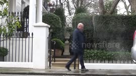 Boris Johnson leaves of ahead of TV grilling over partygate