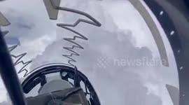 Thai Air Force sends fighter jet to try and stop hail storm