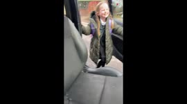 7 y/o girl is reduced to happy tears after being surprised with her dream puppy