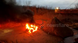 Commercial Vehicle Fire (payloader) at Mount Carmel CoGen plant Mount Carmel Township, Pennsylvania