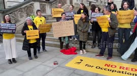 British Jews stage protest against Benjamin Netanyahu‘s UK visit