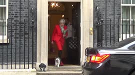 Theresa May Spotted in 10 Downing Street