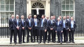 England Men’s ICC T20 Cricket World Cup team visits London's 10 Downing Street