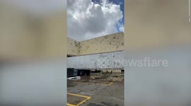 Video shows vehicles damaged and debris strewn across the streets after tornado hits Montebello, California