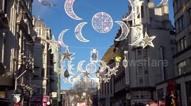 Happy Ramadan lights decorate Londons West End for the first time