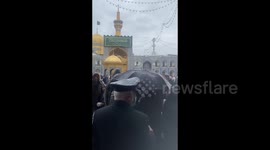 Iranians vizit Imam Reza Holy Shrine in Mashhad, Iran during Nowruz celebrations
