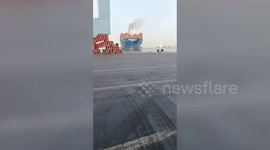 'Drunk' captain crashes cargo ship into port in Taiwan