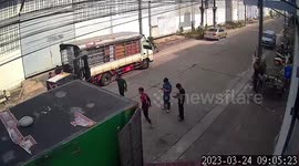 Italian businessman skewered 'like a kebab' by forklift truck while riding motorcycle in Thailand