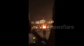 Bordeaux City Hall set on fire by French protesters