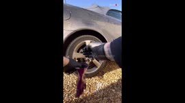 'Looks like brand new!' - Oddly satisfying car wheel cleaning