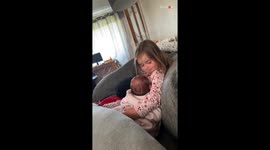 'I haven't got any milk': Girl gets real while talking to her hungry newborn sister