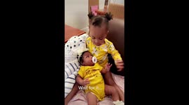Babysitter does not want older sister helping with newborn sister