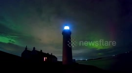 Breath-taking Northern Lights display captured in mesmerizing time-lapse video from Scotland