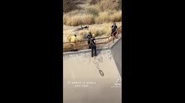 Heroic firefighters launch rescue operation to save dog that fell into water dump in Mexico