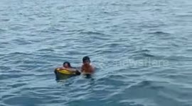 Indonesian fishermen saved at sea